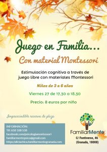 JUEGO EN FAMILIA CON MATERIALES MONTESSORI