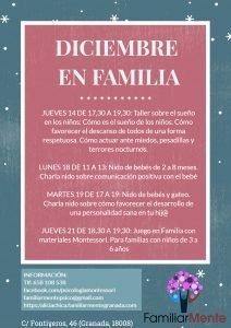 Actividades en Familia para diciembre en FamiliarMente