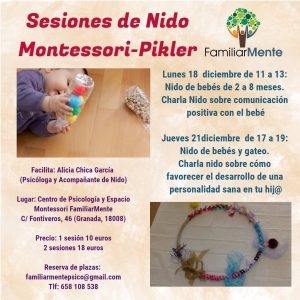 SESIONES DE NIDO MONTESSORI PIKLER EN DICIEMBRE